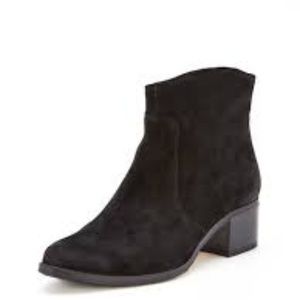 Renvy Andie Black Suede Ankle Booties